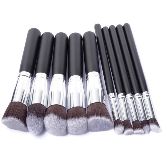 10 Piece Makeup Brushes Set